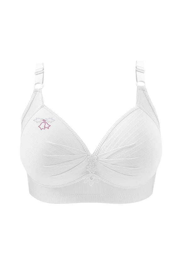 Women's No Underwire Push Up Bras Everyday Wear Plus Size Comfort Wire Free Full Support Bralette