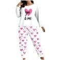 thumbnail image 1 of Fengactive Women's Plus Size Pajama Sets Valentines Printed Comfy Long Sleeve Tops and Pants Lounge Matching Pj Set, 1 of 4