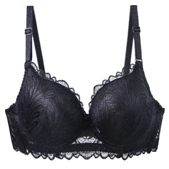 Fengactive Women's Plus Size Underwire Bra Sexy Push Up Lace Full Coverage Comfort Adjustable Everyday Tshirt Bras