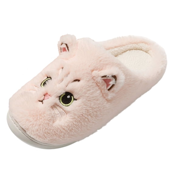 Fengactive Women's Plush Animal Home Slippers Soft and Comfortable Slippers House Slides for Indoor and Outdoor Shoes