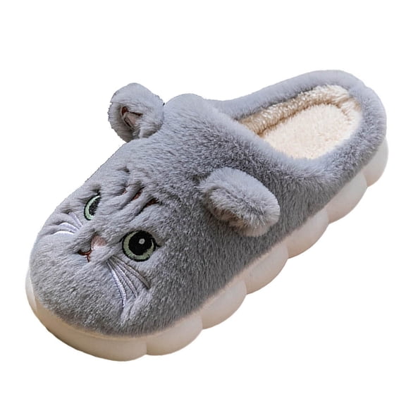 Fengactive Women's Plush Animal Home Slippers Soft and Comfortable Slippers House Slides for Indoor and Outdoor Shoes