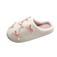 thumbnail image 1 of Fengactive Women's Plush Warm House Slippers Casual Home Shoes Soft Slip-on Couple Outdoor Indoor Bedroom Shoes, 1 of 9