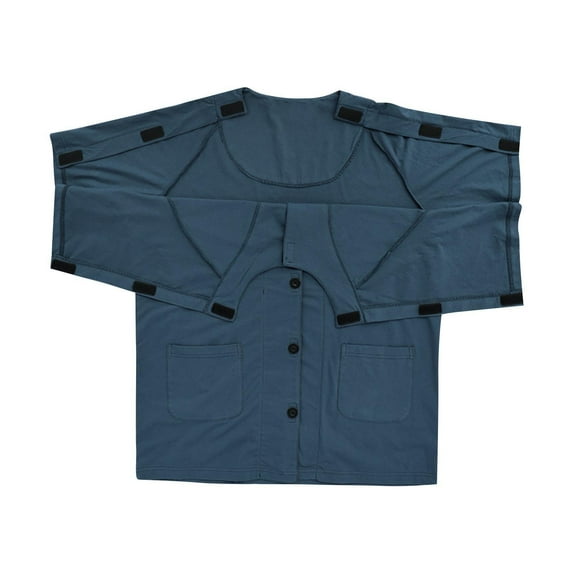 Fengactive Women's Post Surgery Rehab Shirt Pants Chemo Clothing, Short sleeve with Left and Right Side Access