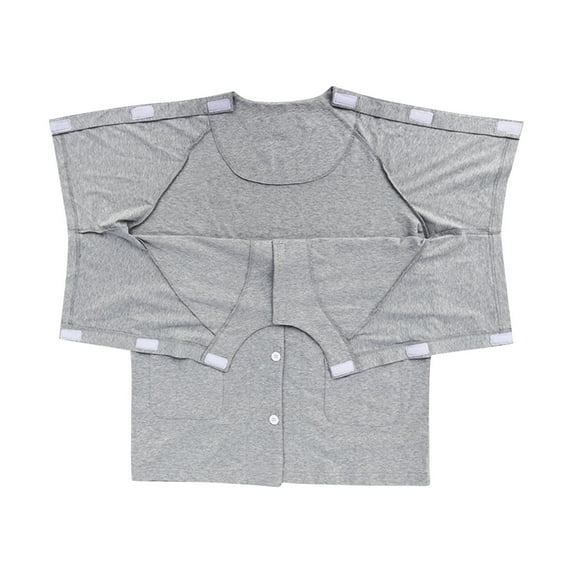 Fengactive Women's Post Surgery Rehab Shirt Pants Chemo Clothing, Short sleeve with Left and Right Side Access