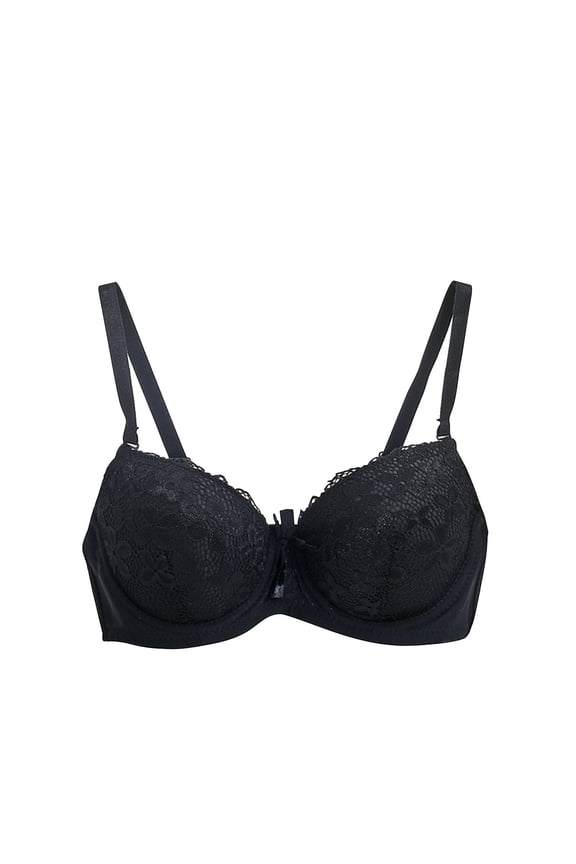 Women's Lace Bra Balconette Underwire Unlined Adjustable Straps Everyday Bras Lingerie