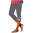 thumbnail image 1 of Fengactive Women's Summer Yoga Capri Leggings High Waisted Slim Fit Capris, 1 of 5