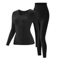 thumbnail image 1 of Fengactive Women's Thermal Underwear Fleece Lined Base Layer Set High Waist Shaping Cold Weather Top Bottom Winter Clothing, 1 of 4