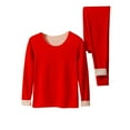 thumbnail image 1 of Fengactive Women's Thermal Underwear Pajama Set Slim Fit Round Collar Long Sleeve Top Fall Warm Comfy Sleepwear, 1 of 3