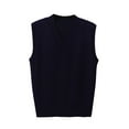 thumbnail image 1 of Fengactive Women's V Neck Sweater Vest Sleeveless Ribbed Knit Pullover Basic Tank Tops, 1 of 4