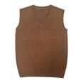 thumbnail image 1 of Fengactive Women’s V Neck Sweater Vest Solid Color Sleeveless Knit Sweaters Pullover Tank Tops, 1 of 4