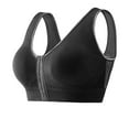 thumbnail image 1 of Fengactive Women's Zip Front Closure Sports Bra Push Up Wirefree Yoga Bras Racerback Workout Gym Top, 1 of 9