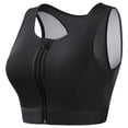 thumbnail image 1 of Fengactive Women's Zipper Front Closure Sports Bra Racerback Supportive Wireless Yoga Bras, 1 of 3