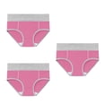thumbnail image 1 of Fengactive Womens 3 Pack Mid Rise Seamless Cotton Briefs Contrast Waistband Tummy Control Lifting Underwear, 1 of 3