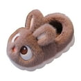 thumbnail image 1 of Fengactive Womens Bunny Face Plush Slippers 3D Ear Decor Warm Indoor Non Slip House Slippers, 1 of 9