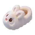 thumbnail image 1 of Fengactive Womens Bunny Face Plush Slippers 3D Ear Decor Warm Indoor Non Slip House Slippers, 1 of 9