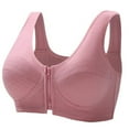 thumbnail image 1 of Fengactive Womens Front Closure Zipper Bras No Underwire Push Up Full Coverage Lightweight Comfort Daily Bralettes, 1 of 5