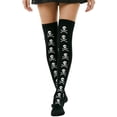 thumbnail image 1 of Fengactive Womens Halloween Over the Knee Socks Graphic Print Thigh High Novelty Socks Stretch Fit, 1 of 6