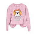 thumbnail image 1 of Fengactive Womens Halloween Sweatshirt Long Sleeve Crewneck Funny Boo Sheet Ghost Graphic Pullover Top Loose Fit, 1 of 4