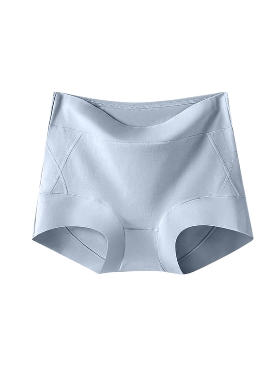Womens High Rise Seamless Briefs Crisscross Stitching V Cut Waist Tummy Control Underwear Women