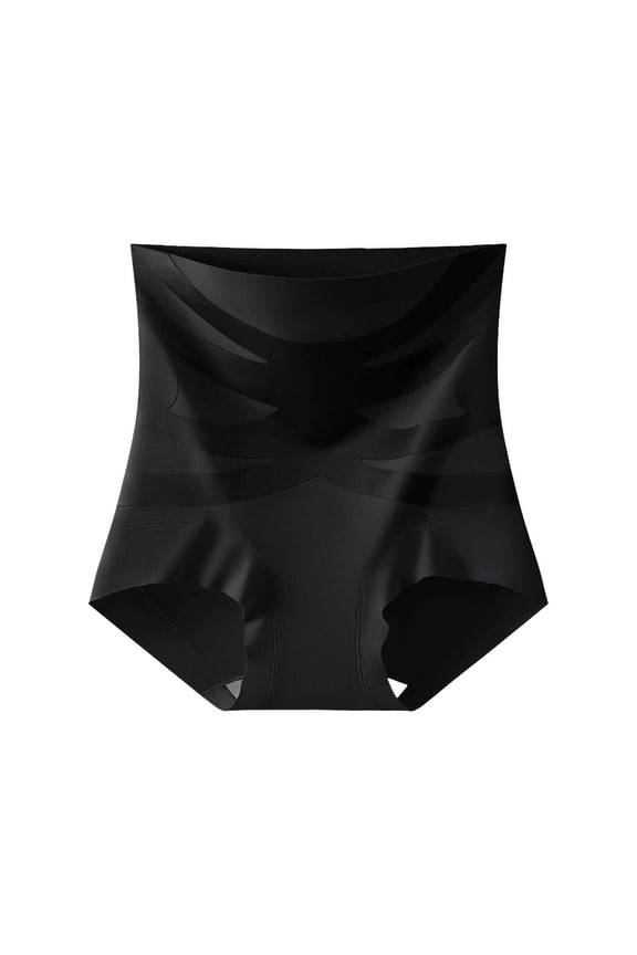 Womens High Rise Seamless Shaping Briefs Curved Shaping Lines Lifting Breathable Underwear