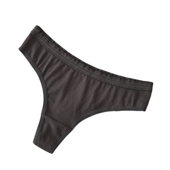 QINGFSAP Womens Low Rise Thong Panties Wide Waistband Cotton Blend Underwear Comfort Stretch Thongs for Women