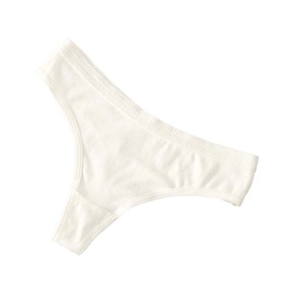 QINGFSAP Womens Low Rise Thong Panties Wide Waistband Cotton Blend Underwear Comfort Stretch Thongs for Women