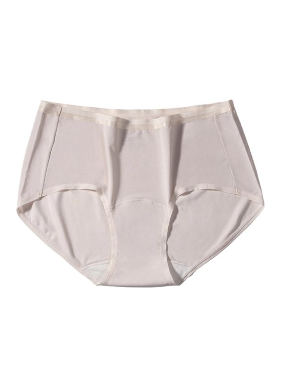 Fengactive Womens Mid Rise Seamless Cotton Briefs Lettering Waistband Vertical Stitching Breathable Underwear