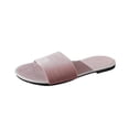 thumbnail image 1 of QINGFSAP Womens Minimalist Wide Strap Open Toe Slide Sandals Lightweight Non Slip Comfortable Flat Beach Slippers, 1 of 9