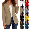 thumbnail image 1 of Fengactive Womens Open Front Cardigan Jacket Long Sleeve Solid Color Casual Work Blazer, 1 of 8