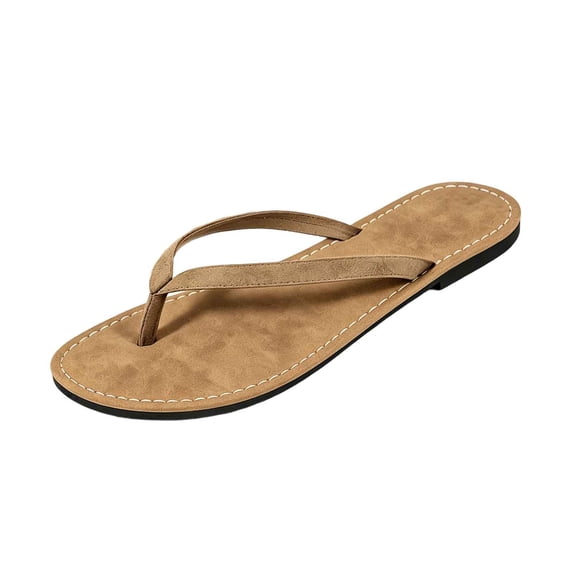 Fengactive Womens Open Toe Flip Flop Slippers Textured Sole Design Non Slip Outdoor Thong Sandals