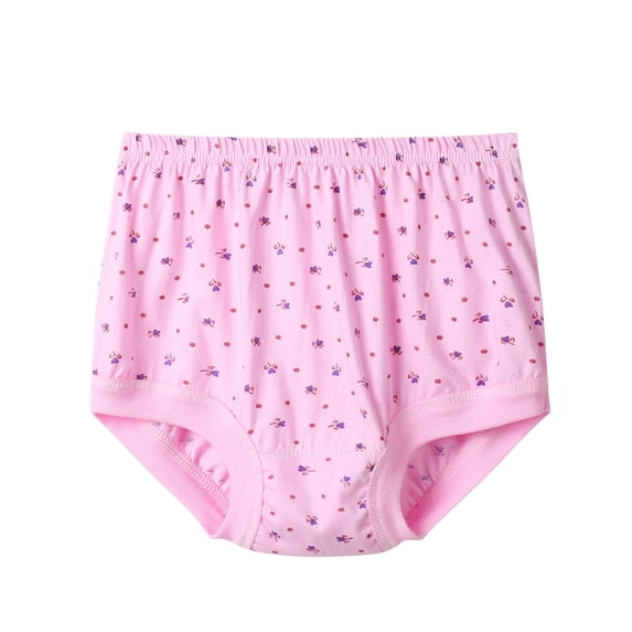 Fengactive Womens Plus Size High Rise Briefs Cotton Loose Fit Panties Bow Floral Print Elastic Waist Underwear