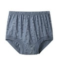 thumbnail image 1 of Fengactive Womens Plus Size High Rise Briefs Cotton Loose Fit Panties Bow Floral Print Elastic Waist Underwear, 1 of 4