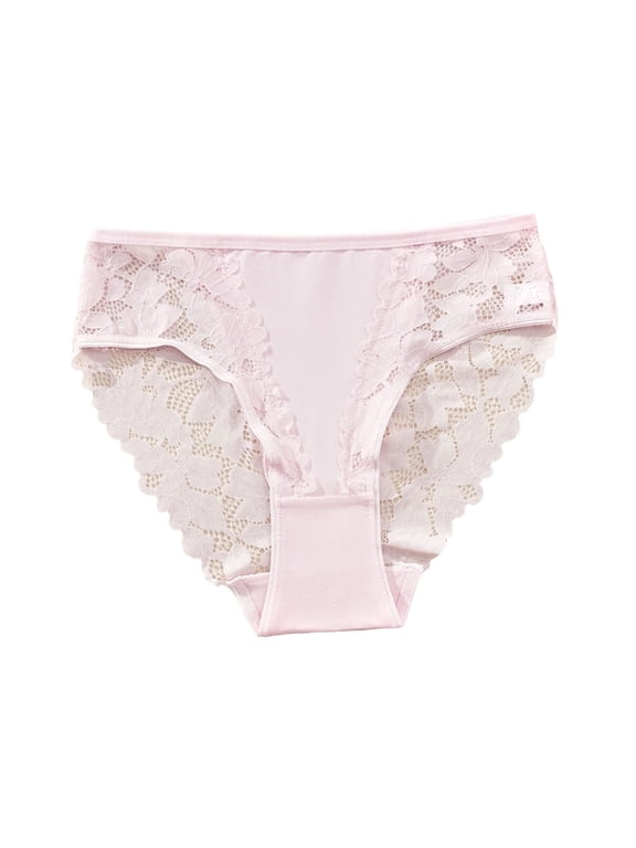 Fengactive Womens Plus Size High Rise Seamless Briefs Floral Lace s Breathable Underwear for Women