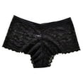 thumbnail image 1 of Fengactive Womens Plus Size High Rise Seamless Thong Panties Floral Lace Trim Breathable Underwear Women, 1 of 3