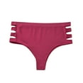 thumbnail image 1 of Fengactive Womens Plus Size High Rise Seamless Thong Panties Side Cutout Detail Breathable Underwear Women, 1 of 7