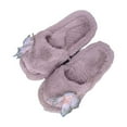 thumbnail image 1 of Fengactive Womens Plush Slippers Butterfly Decor Warm Indoor House Slippers Comfortable Slip On Home Shoes, 1 of 9