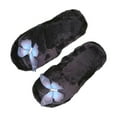 thumbnail image 1 of Fengactive Womens Plush Slippers Butterfly Decor Warm Indoor House Slippers Comfortable Slip On Home Shoes, 1 of 9