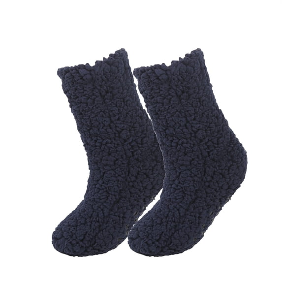 Fengactive Womens Sherpa Fleece Socks Warm Thick Non Slip Crew Socks for Winter Indoor Home Comfort