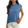 thumbnail image 1 of Fengactive Womens Sleeveless Sweater Vest Summer Casual Crew Neck Cap Sleeve Loose Knit Lightweight Pullover Tank Tops, 1 of 8