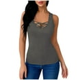 thumbnail image 1 of Fengactive Womens Summer Sleeveless Tank Tops Criss Cross Casual Basic Tee Shirts Tops Blouses, 1 of 6