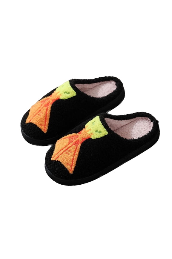 Womens Warm Sherpa Lined Clog Slippers Colorful Non Slip Flat Sole Winter Home Slippers