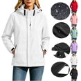 thumbnail image 1 of Fengactive Womens Waterproof Windbreaker Jacket Hooded Outdoor Coat Detachable Hood Lightweight Rain Shell, 1 of 9