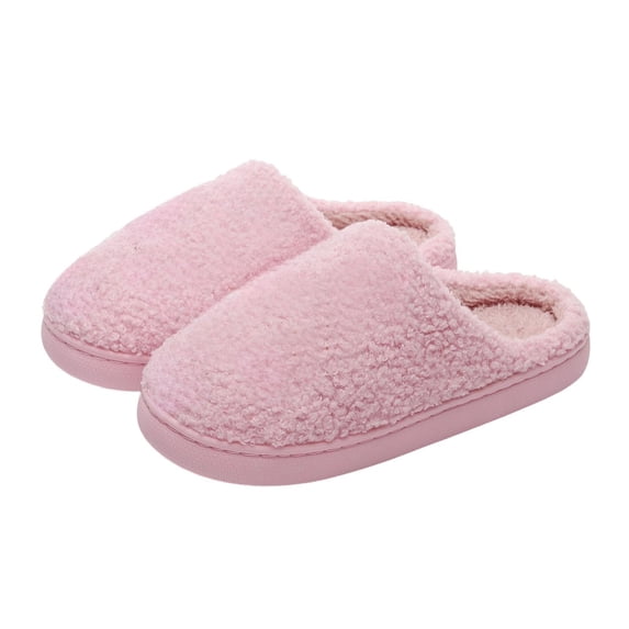 Fengactive Womens Winter Sherpa Plush House Slippers Warm Cozy Foam Slip On Indoor Soft Non Slip Slippers