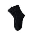 thumbnail image 1 of QINGFSAP Womens Winter Warm Mid Calf Socks Chunky Ribbed Cuff Cozy Knit Solid Basic Thermal Socks, 1 of 2