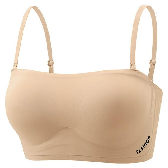 Fengactive Womens Wireless Seamless Bras No Underwire Square Neck Push Up Bras Full Coverage Adjustable Supportive Bra