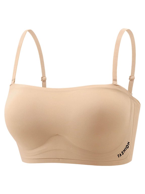 Womens Wireless Seamless Bras No Underwire Square Neck Push Up Bras Full Coverage Adjustable Supportive Bra