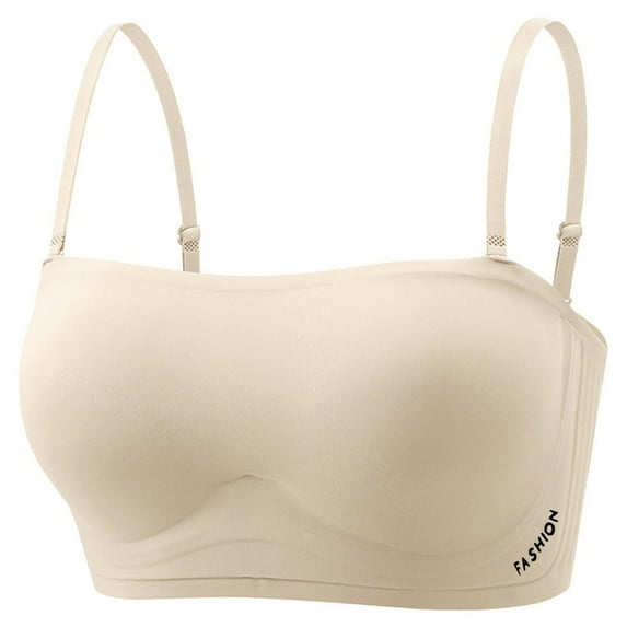 Fengactive Womens Wireless Seamless Bras No Underwire Square Neck Push Up Bras Full Coverage Adjustable Supportive Bra