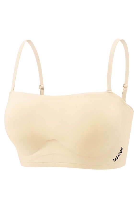 Womens Wireless Seamless Bras No Underwire Square Neck Push Up Bras Full Coverage Adjustable Supportive Bra