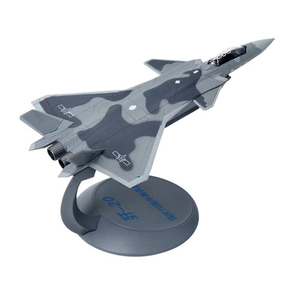 Fengbin 1/144 Scale Metal Chinese Airplane J20 Aircraft Warplane Model for Kids Birthday