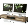 thumbnail image 1 of Fenge 42.5 Inches Acrylic Monitor Stand Riser with Metal Storage, 1 of 9